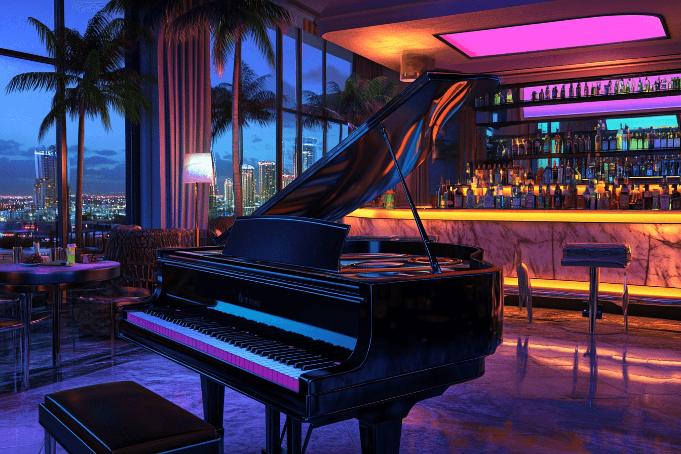 Un atelier de création de cocktails avec des participant souriant, mélangeant des ingrédients et suivant les instructions du barman.